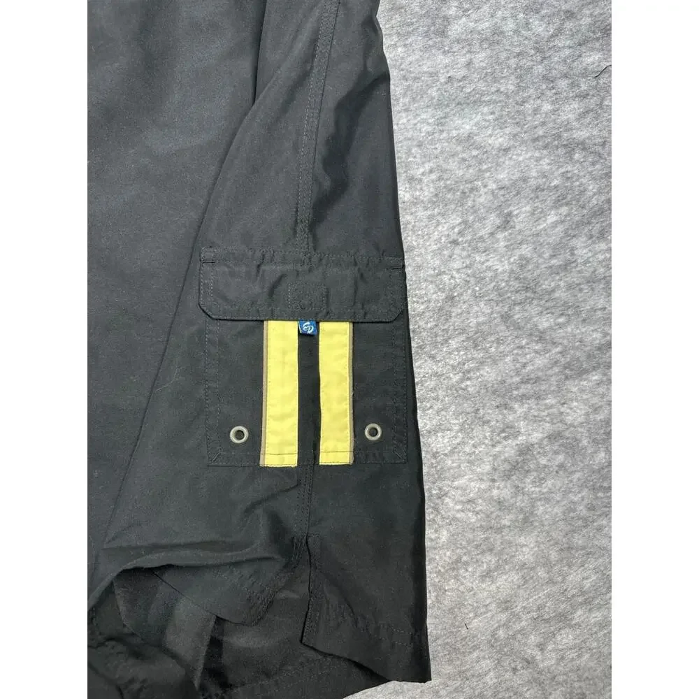 Eddie Bauer Eddie-D‎ Swim Trunks Men's 7XB Black Yellow Big Tall Board Shorts - Picture 3 of 9